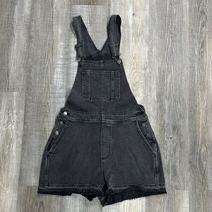 Hollister Black Denim Women Jeans Overalls